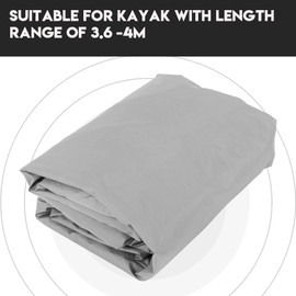 Kayak Cover 4.5 m Waterproof Canoe Storage Box Dust Protection UV Sun Protection for Kayak Boat Canoe (Grey)