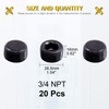 Mardatt 20 Pieces 1.9 cm NPT Plug Pipe Plug Fitting