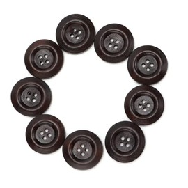 200 Uds Botones de Madera Café 4 Agujeros Botones Redondos de Madera Botones Artesanales de 1 Pulgada para Coser Abrigo Accesorios de Decoración de Ropa