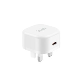 Budi Type C Compact Fast Charge UK Plug PD 20W