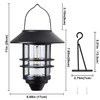 Solar Lantern Outdoor Lights, Hanging Waterproof Lantern Lights with Wall