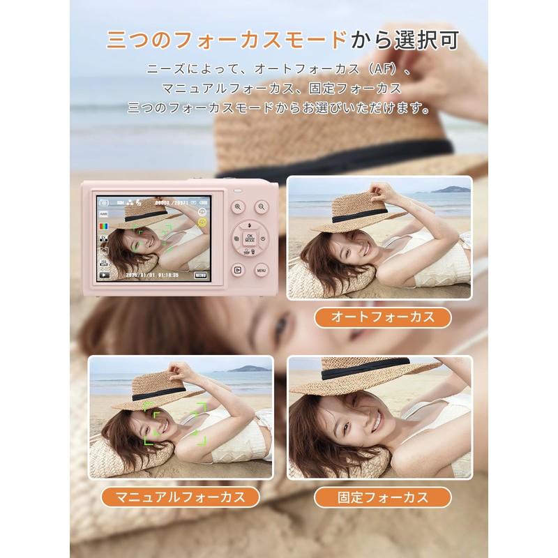 AiMike 5K Digital Camera - Can Send to Smartphone, WiFi