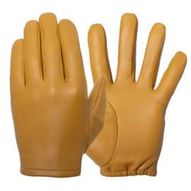 Tough Gloves Patrol-X Ultra Thin Leather Gloves, TD301 Tan Size 10