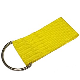 JCS Diving Weight Belt Webbing Loop with 2" Stainless Steel D-Ring - Yellow