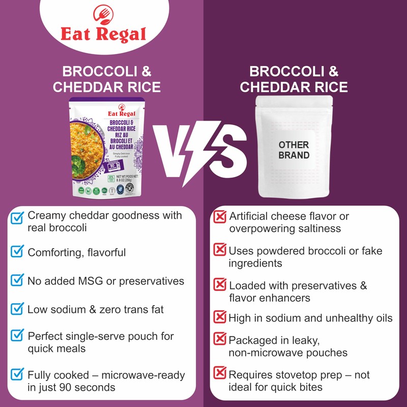 Eat Regal Ready to Eat Broccoli & Cheddar Flavored Rice