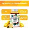 Vitamatic Hydrolyzed Collagen Gummies with Vitamin C, Zinc and Biotin,
