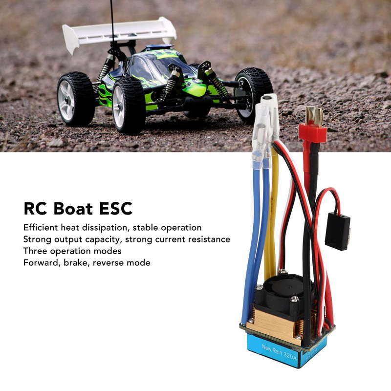 320A Dual Way Bidirectional Brushed ESC with Fan 3A 5V