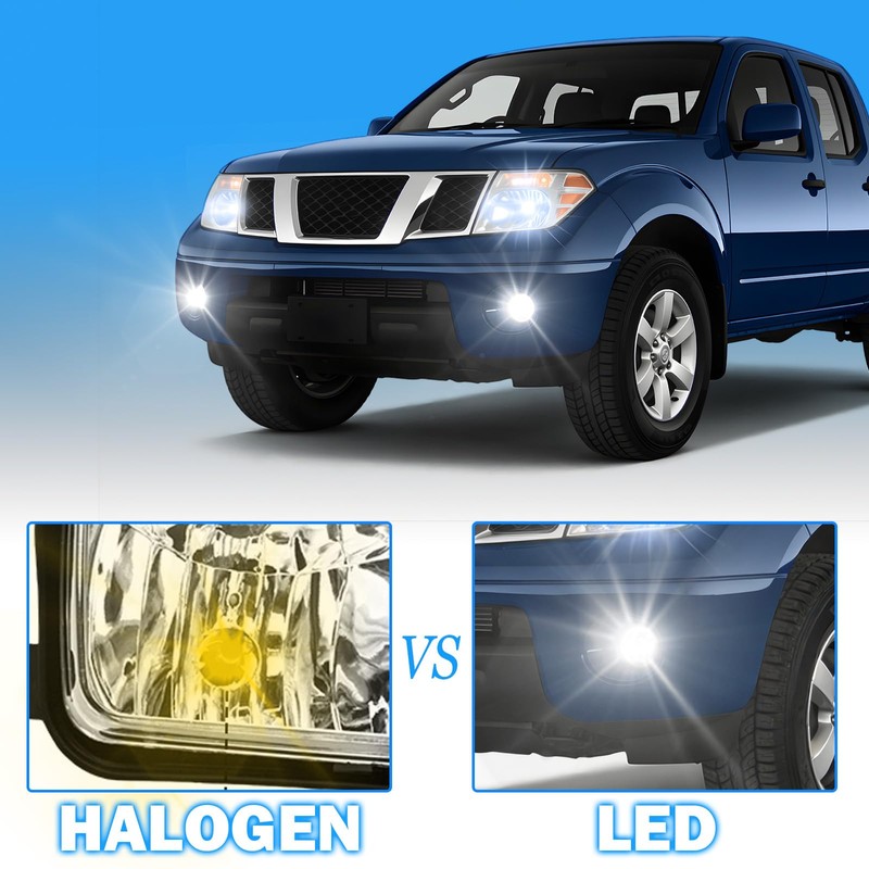 LED Fog Lights Compatible with 2005-2015 Nissan Xterra/2010-2019 Nissan Frontier