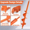 ‎4"x24" Auger Drill Bit for Planting – Heavy Duty Garden