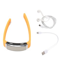 Recorder Watch HD Noise Reduction Voice Activated Rechargeable Music Player Recorder Wristband for Class Meeting Orange 32GB