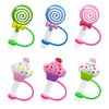 6Pcs Silicone Straw Tip Covers, Straw Covers Cap, Reusable Drinking Straw Toppers, Silicone Straw Plugs, Splash and Dust Prevention Straw Covers (Mixed Style)