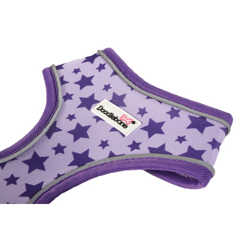 Doodlebone Airmesh Harness, Violet Stars, 2