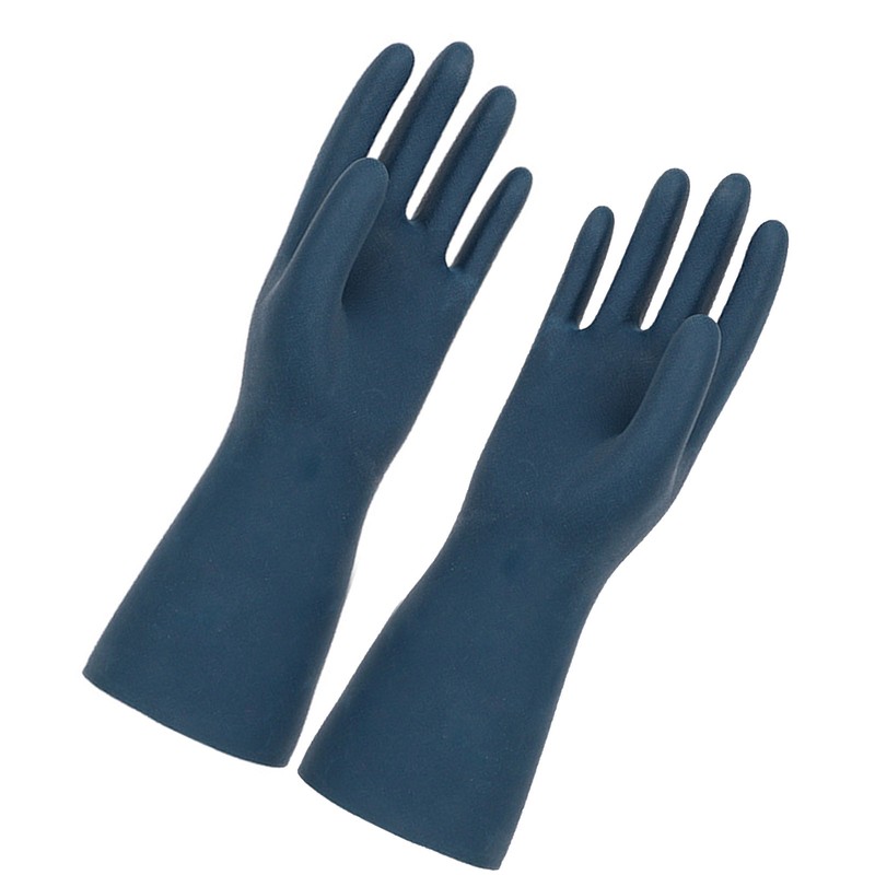 1 Pair Working Gloves Neoprene Rubber Chemical Resistant Work Gloves