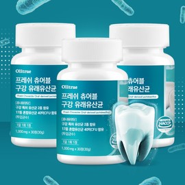 Olitru Fresh Chewable Oral-derived Lactobacillus 3, 90 tablets in total (3-month supply) / 올리트루 프레쉬 츄어블 구강 유래유산균 3개 총 90정 (3개월분)