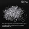 sourcing map 1000 Pack Rubber Band Stretchable Rubber Elastic Band