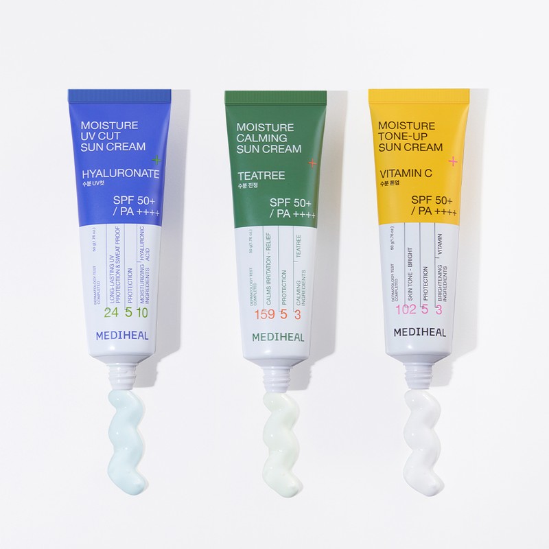 Mediheal 메디힐 수분 진정 선크림 (SPF 50+, PA++++) 50ml, 2개