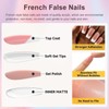 French False Nails - 240 Pcs Coffin Press on Nails
