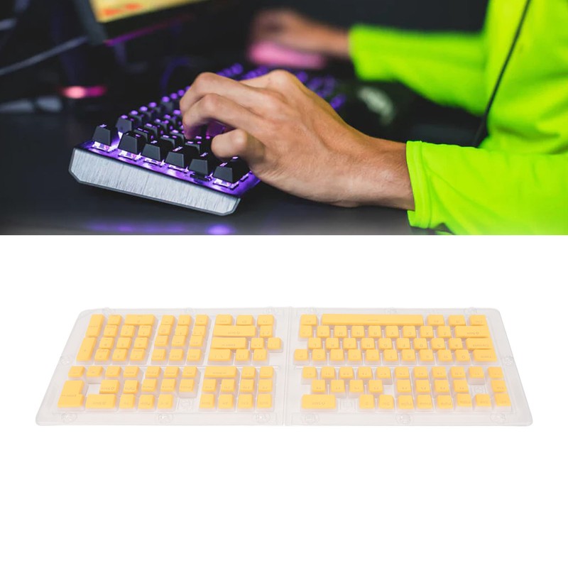 PBT Pudding Keycaps 129 Keys Translucent OEM Height Doubleshot Injection