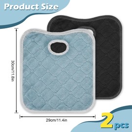 ARWIG 2 Stück Autositzschoner für Kindersitze | Autositzschoner fürs Töpfchentraining | Kinderwagenzubehör | Baby-Autositzbezug | Kinderwagensitzauflage (Schwarz, Grau)