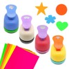 Haploon 4Pcs Paper Punchers Craft Holes 1 Inch Shape Punches