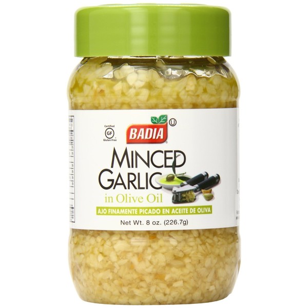 Badia Minced Garlic in Olive Oil 8 Oz (Pack of 3)