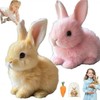 My Realistic Bunny Toy, InteractiveBunny Realistic Bunny-Jumping,Twitching,And Shaking Ears, BunbiRealistic