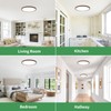 MIXIMH LED Ceiling Light, 37W Round Flush Mount Fixture with