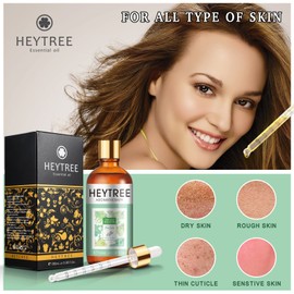 HEYTREE Tea Tree Essential Oil for Skin and Hair Care - Natural Purifying Oil - Warm, Spicy, Camphor-like Smell that Helps Lift the Mind - Diffuse to Purify the Air