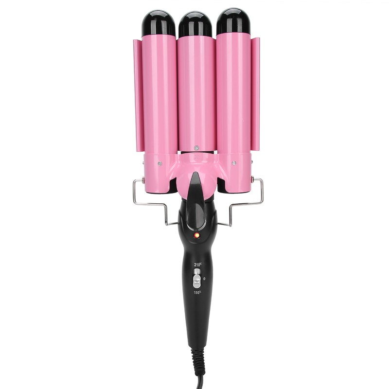 3 Barrel Curling Iron Wand Adjustable Hair Curler Waver Crimper