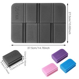 Hiking Camping Outdoor Foam Sit Mat 2Pcs, Folding Portable XPE Sitting Mat for Outdoor Playground Garden Stadium Hunting Camping Hiking Picnic (Purple 2 Pcs)