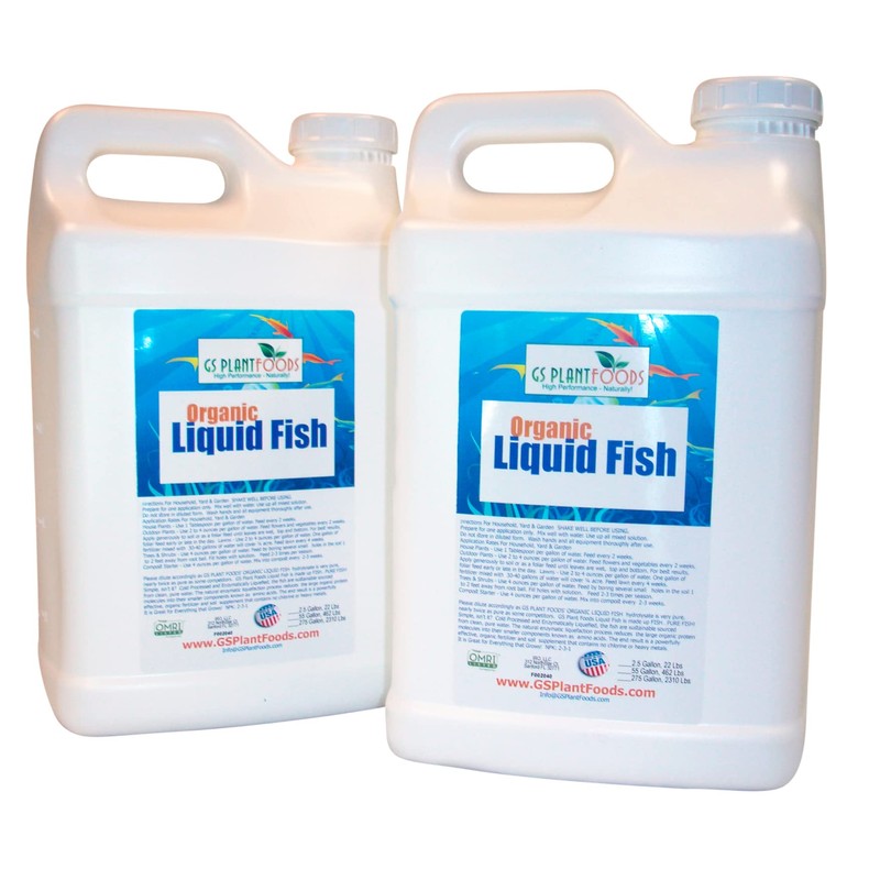 Organic Hydrolyzed Liquid Fish Fertilizer (5 Gallon)