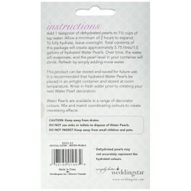 Weddingstar 8543-02 Crystal Clear Water Pearls-Polymer