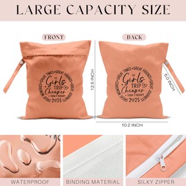 zcyxuuw 4Pcs Girls Trip Gifts Wet Dry Bag, Beach Bag Wet Bag Favors Aloha Bags, Sunscreen Bags Swimsuit Toiletry Travel Essentials For Women, For Beach Travel Laundry bags Dirty Diaper Swimsuit Gifts