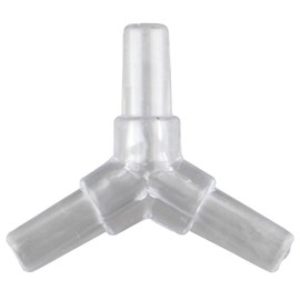 HALJIA 10 4mm Transparent Plastic Aquarium 3 Way Y Type Air Valve Air Tubing Plug