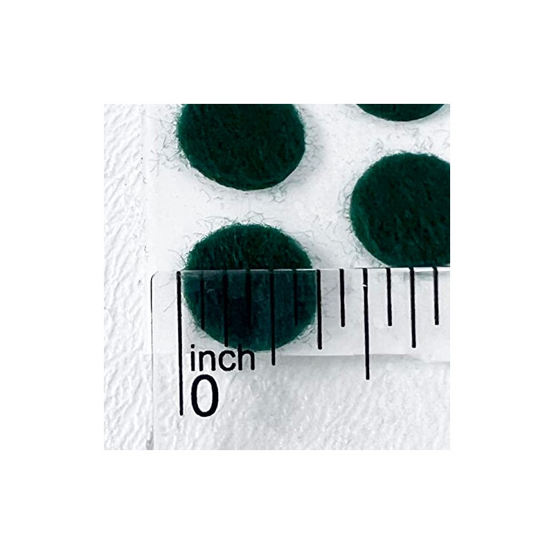 National Artcraft Dark Green 3/8" Felt Pads with Adhesive Back