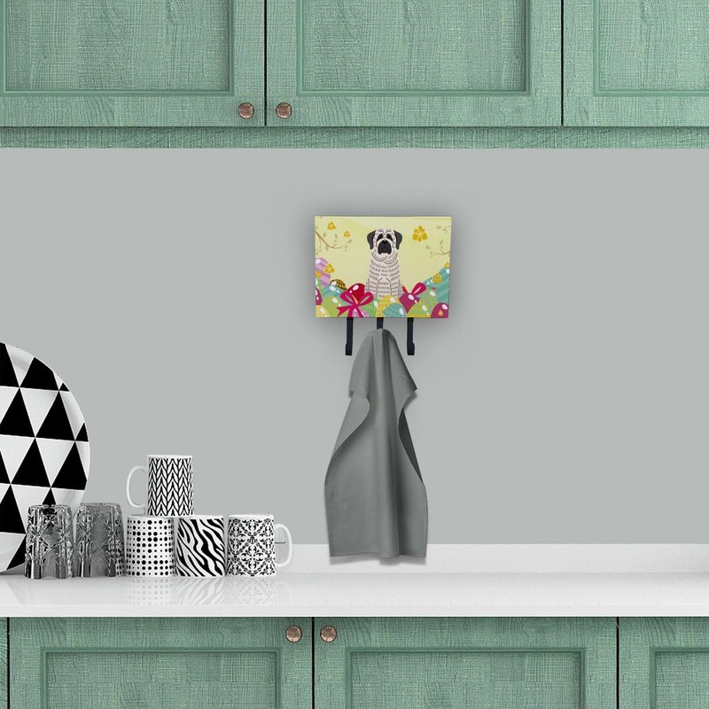 Caroline's Treasures Easter Eggs Mastiff Brindle White Leash or Key