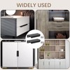 6 Pack Concealed Kitchen Cupboard Handles, Black Cabinet Handles Back