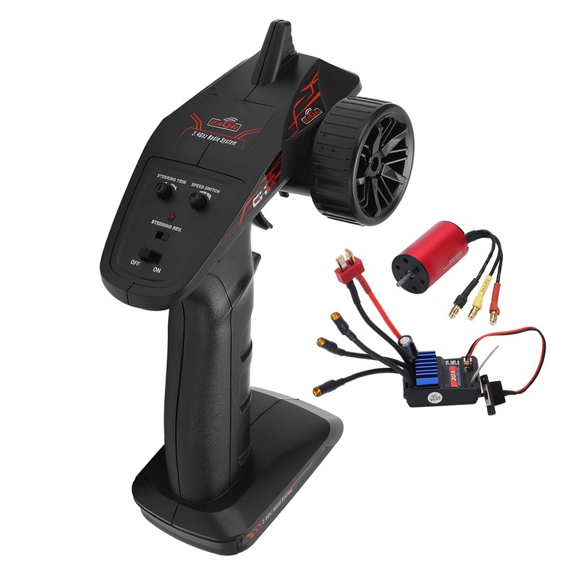 RC Transmitter 2.4G CH2 Remote Controller with Receiver 2440 4000KV