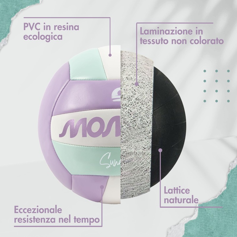 MOMEVO Sundowner Pallone Pallavolo - Pallone Beach Volley, Set con