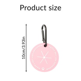 Tabanzhe Dog Poop Bag Holder-2PCS Hands Free Pet Waste Bag for Dog Lead Carrier Dog Poop Holder with Carabiner Clip for Dog Walking Accessory(Pink and Purple)