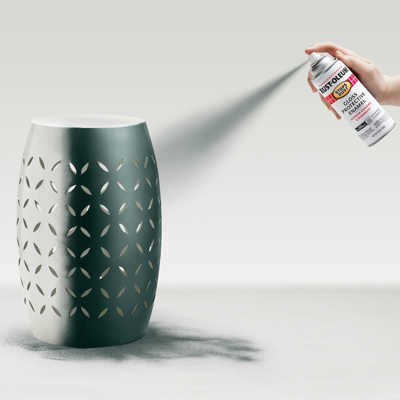 Rust-Oleum 7733830-6PK Stops Rust Spray Paint, 12 oz, Gloss Dark