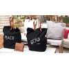Peace Love World Inspirational Folding Tote Bag - Choose Style