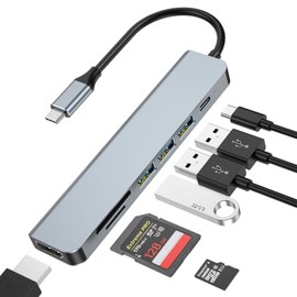 atolla 7 en 1 USB C HUB, para MacBook ProAirNeoDELLDispositivos Tipo C