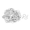 uxcell M5.2 Lug Plate Solder Ring Terminal Connector Crimp Silver