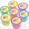 24 X HAPPY EASTER CUTE YELLOW CHICKS EDIBLE ICING CUPCAKE