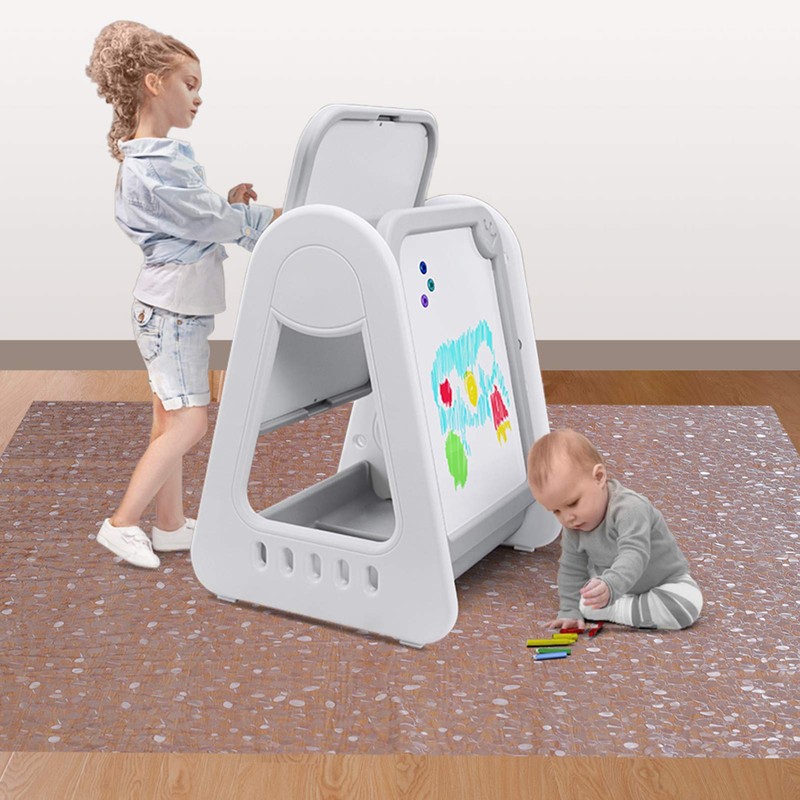 Plastic Splat Mat for Baby, Easy Cleaning Vinyl Floor Mat