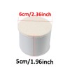 bociloy 4PCS 2Inch Self-Adhesive Round Furniture Riser, White Carbon Steel
