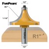 FivePears Roundover Router Bit, Round Over Router Bit for Edging
