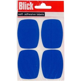 Blick 39 x 52mm Label Pack - Blue (16 Labels)