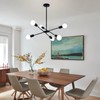 LXWNYY Sputnik Chandeliers- Modern Sputnik Ceiling Light Fixture 6 Lights